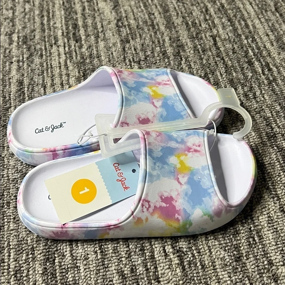 Cat & Jack Multicolor Kids Slippers Size 1